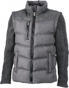 Men's Two-In-One Jacket with knitted sleeves