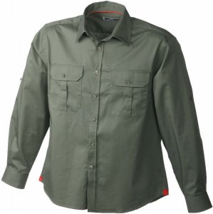 Twill Travel Shirt with Roll-up-Sleeve