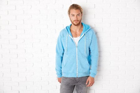 Unisex Poly-Cotton Hooded Sweatjacket