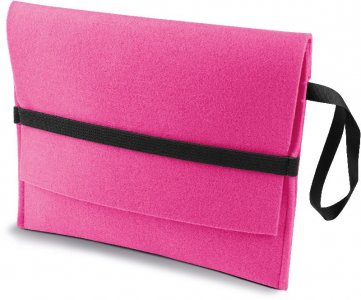 Felt tablet pouch with flap