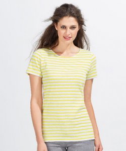 Ladies' T-Shirt with Stripes