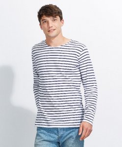 Men's T-Shirt with Stripes longsleeve