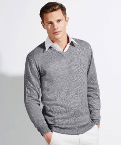 Men's Knitted V-Neck Pullover