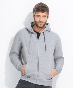 Men's Sweat Jacket with Lined Hood