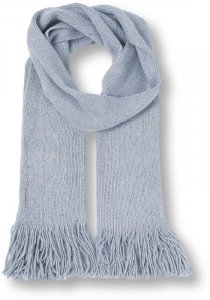 Knitted Scarf with Fringes