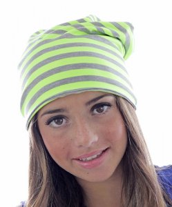 Long Beanie with Stripes